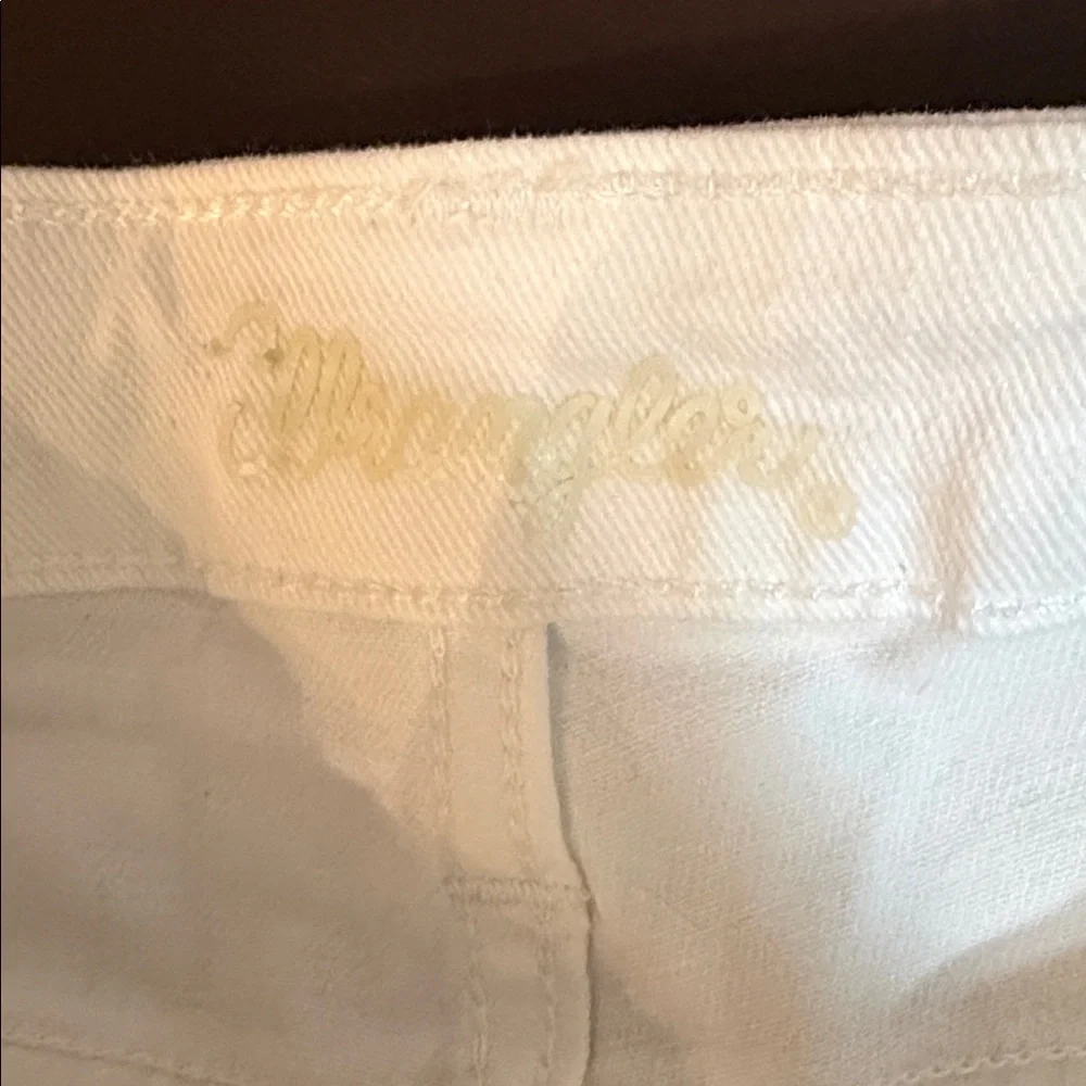 Wrangler Cream Straight Leg Jeans - Picture 6 of 6